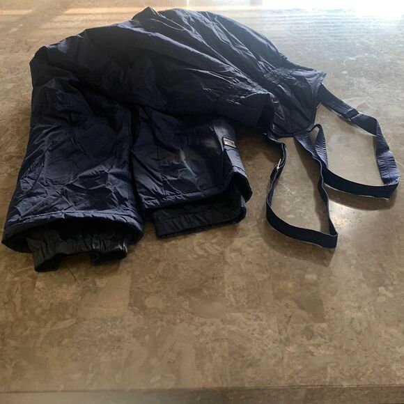 - Head Vintage Skiwear Zip Front Pants with suspenders Navy Size 12 O730 - Picture 3 of 16